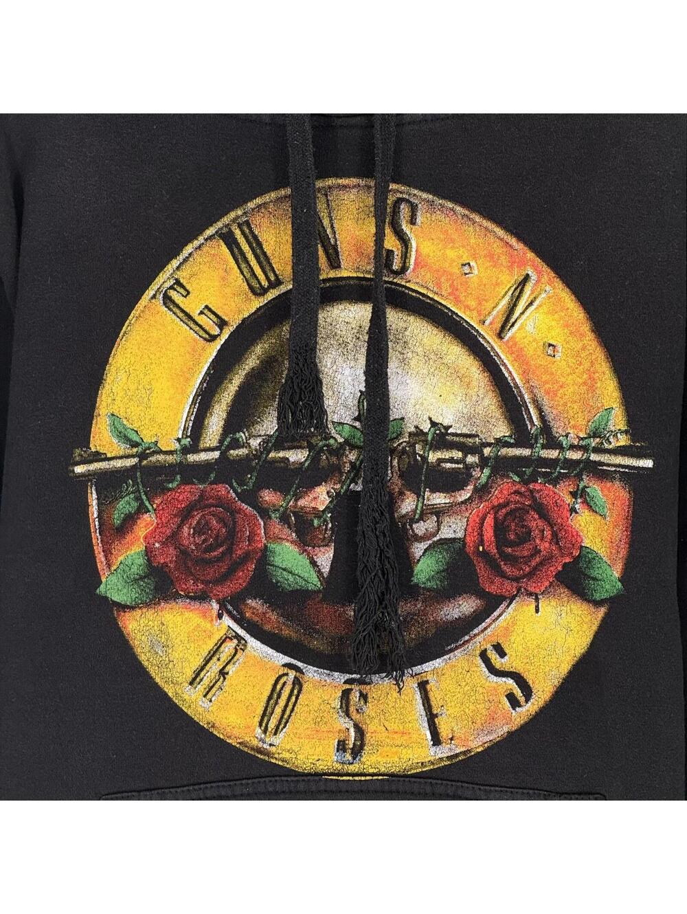 Guns N Roses Rock N Roll Band Hoodie Black Graphic Band Rock Pullover Mens L - Picture 3 of 4